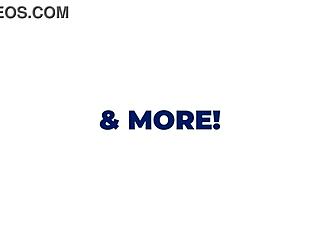 beautiful british teen cosplays as student edged by teacher with wand close up