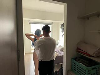 Rei Cosplay Fucks Shinji With Deepthroat Intensity