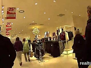 Wow, Stellar Czech Sweetie Seduced In Hypermarket!