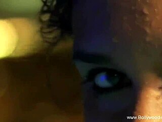 Pretty asian woman cleansing her naked body