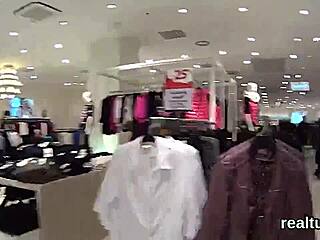 Wow, Stellar Czech Sweetie Seduced In Hypermarket!