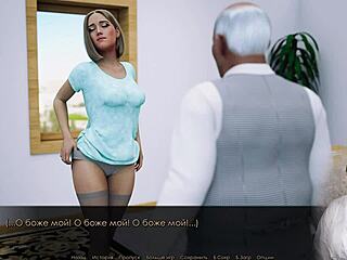 15 Special Request with Blonde Secretary in Stockings