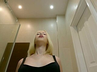 Hot petite blonde for lingerie shoot turns porn