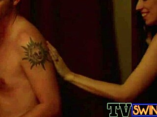 couples get together in the hot tub for steamy foreplay