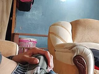 Do you sniff my panties while masturbating your cock in the living room?