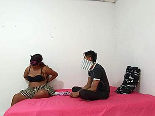 Verdad o reto with stepsiblings leading to hot sexual dares with blowjob and big tits