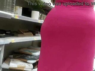 phat booty in pink dress candid