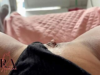 Brazilian girl with huge tits masturbates thinking of neighbor