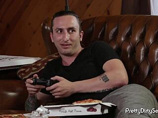 superior brunette gets bent over for doggystyle fucking