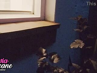 Watching Curvy Neighbor Shower