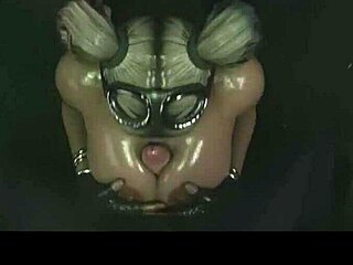 Blonde Harley gives titty fuck to big dick