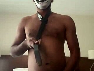 Oh wow, spanking that young desi in fishnets on bed 😍