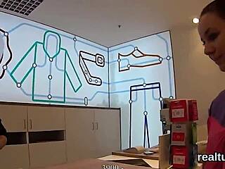 Flawless Czech Teen Gets Teased In Supermarket Then Drilled In POV Anal