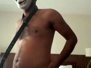 Oh wow, spanking that young desi in fishnets on bed 😍