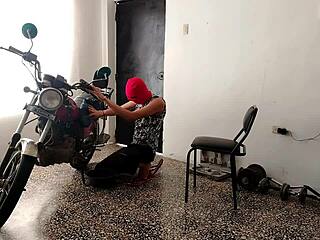 Innocent Neighbor Surprises With Curvy Lingerie Domination!