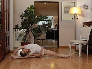 Cute Nicole Murkovski Loves Naked Stretching