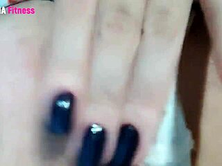 she moaned softly masturbating with visitors home