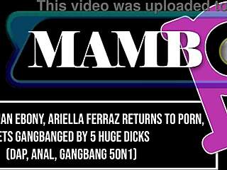 Exotic Brazilian Ebony Ariella Ferraz Returns To Porn Gets Gangbanged By 5 Huge Dicks Dap Anal Gangbang 5On1 0 Pussy Atm Monster Cocks Ob446!