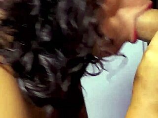 Amateur cute Latina babe housewife sucks huge Mexican monster cock in homemade blowjob.