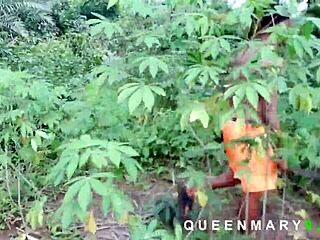 i met this ebony girl in the bush and she fucked me good