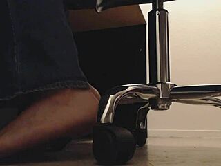 Tall BBW Mistress In Heels Lets Voyeur Sneak Peeks At Her Dirty Feet