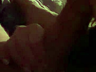 Wife deepthroats my cock with intense gagging and choking. She sucks hard until the explosive cumshot covers her.