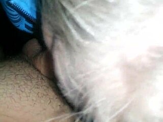 sexy blonde sucks penis and gets cumshot on tits