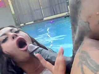 Watch This Thick Brunette Gag On Jason Luv's Monster Cock!