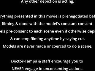 rebel wyatt experiences a pov cum blast on her natural tits and pussy.