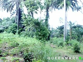 i met this ebony girl in the bush and she fucked me good