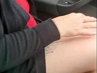 Kiwi Slutty Milf Inserts Anal Beads Before Creampie Fuck in Outdoor Trailer!