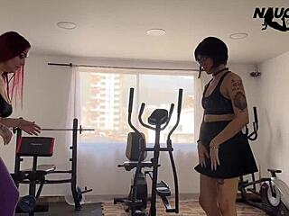 yoga classes with latina teen and milf