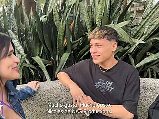 jade mercury teases guy near subway for outdoor sex