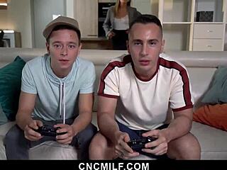 Do lucky guys fuck two stepmothers in 4some anytime?