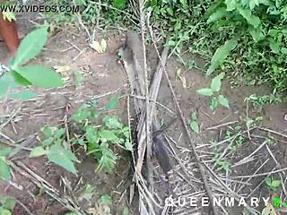 i met this ebony girl in the bush and she fucked me good