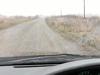 Sexy Blonde Milf Exposes Pussy in Taxi