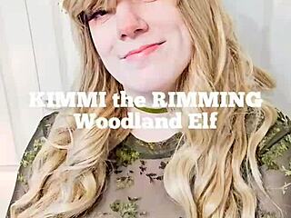 Kimmi The Rimming Elf Cleans Human's Asshole Then Swallows Cum Load