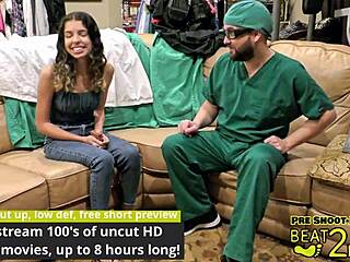 Mischievous masseuse tickles feet during behind-the-scenes massage