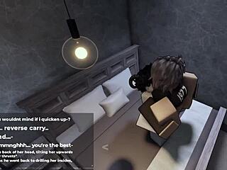 That shy Roblox girl becomes a slut when she's horny