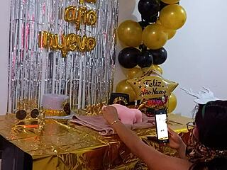 Now he has a doll and he's with her on her birthday, hot stepsister