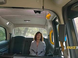 French Ebony Was On A Mission To Cheat Asap In Taxi Backseat With Cowgirl Riding