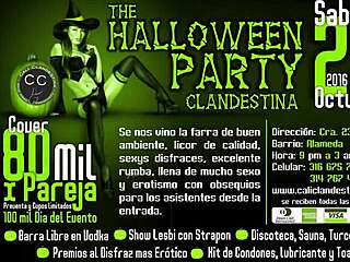 Is the Halloween party clandestina swinging wild?