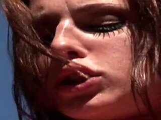 Lauren Phoenix bends over in fishnets for deep anal with black cock