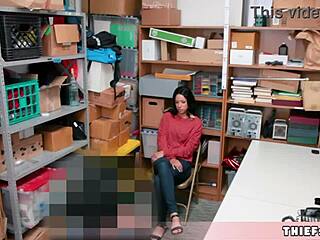 i, the petite half black teen, got caugh shopliftin and fuckd by the mall cop