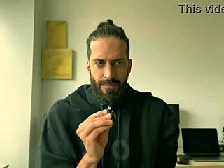 I'm bound in this sex master class, creating fetish content with domination.