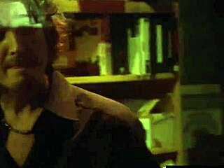 Beautiful redhead lady has hard sex outdoors