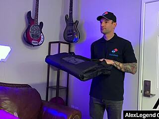 My friend's girlfriend invites me to film her porn fantasy