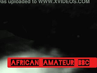 Ebony couple fucks big black cock passionately!