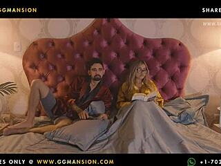 redhead screams while sucking his cock at ggmansion, her big ass bouncing wildly