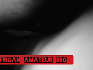 Ebony couple fucks big black cock passionately!